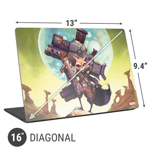 Marvel Rocket Raccoon Armored Arsenal Universal Laptop 16in (13 x 9.4in) Skin