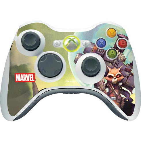 Marvel Rocket Raccoon Armored Arsenal Xbox 360 Wireless Controller Skin