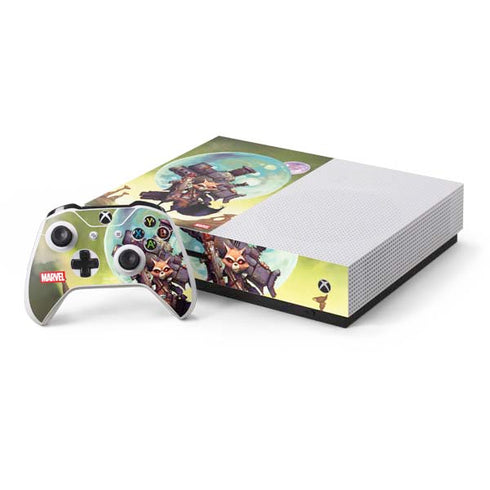 Marvel Rocket Raccoon Armored Arsenal Xbox One S Console and Controller Bundle Skin