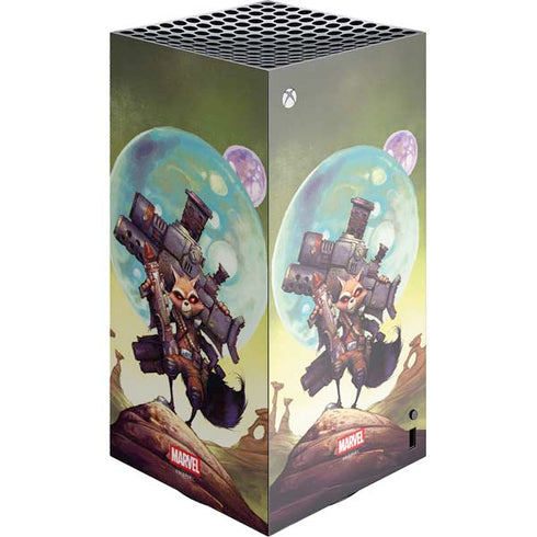 Marvel Rocket Raccoon Armored Arsenal XBox Series X Digital Edition Console Skin