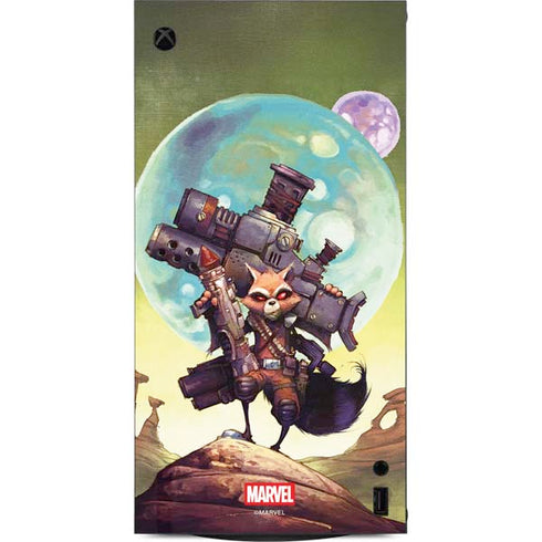 Marvel Rocket Raccoon Armored Arsenal XBox Series X Digital Edition Console Skin