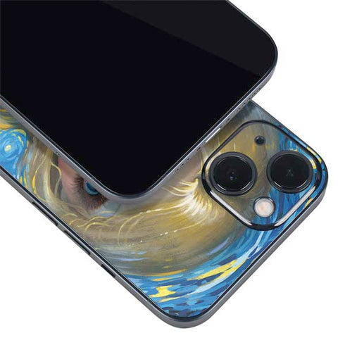 Artist Alice in Van Gogh Starry Night by Jasmine Becket-Griffith iPhone 15 Skin