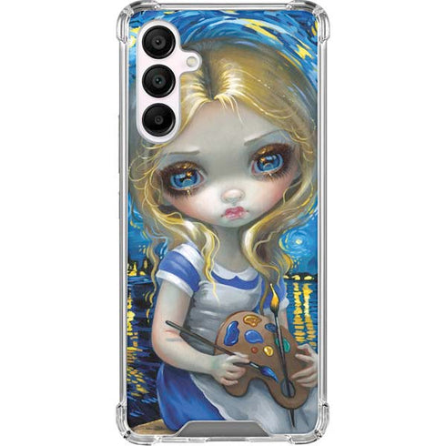 Artist Alice in Van Gogh Starry Night by Jasmine Becket-Griffith Galaxy A16 5G Clear Case