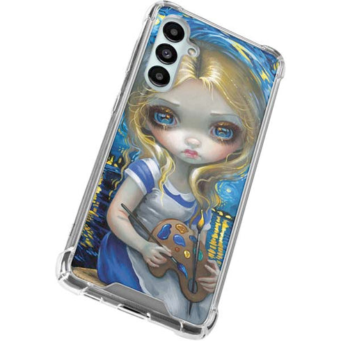 Artist Alice in Van Gogh Starry Night by Jasmine Becket-Griffith Galaxy A16 5G Clear Case