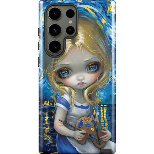 Artist Alice in Van Gogh Starry Night by Jasmine Becket-Griffith Galaxy S23 Ultra Pro Case