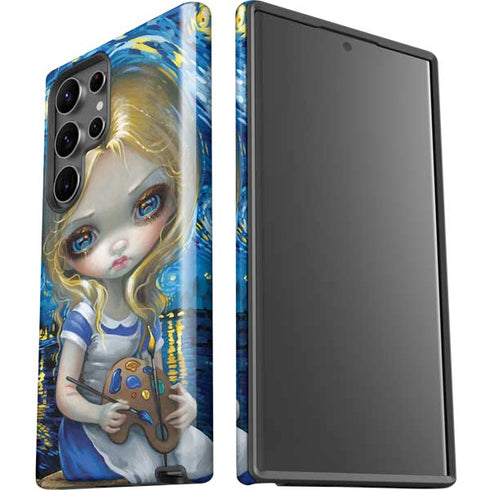 Artist Alice in Van Gogh Starry Night by Jasmine Becket-Griffith Galaxy S23 Ultra Pro Case