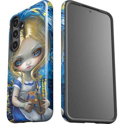 Artist Alice in Van Gogh Starry Night by Jasmine Becket-Griffith Galaxy S25 Impact Case