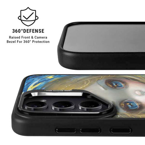 Artist Alice in Van Gogh Starry Night by Jasmine Becket-Griffith Galaxy S25 Kickstand Case