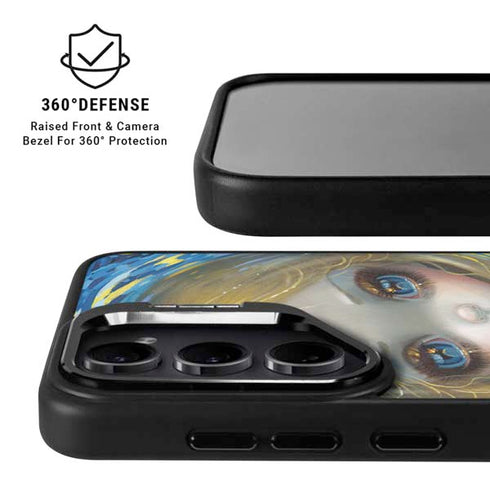 Artist Alice in Van Gogh Starry Night by Jasmine Becket-Griffith Galaxy S25 Plus Kickstand Case