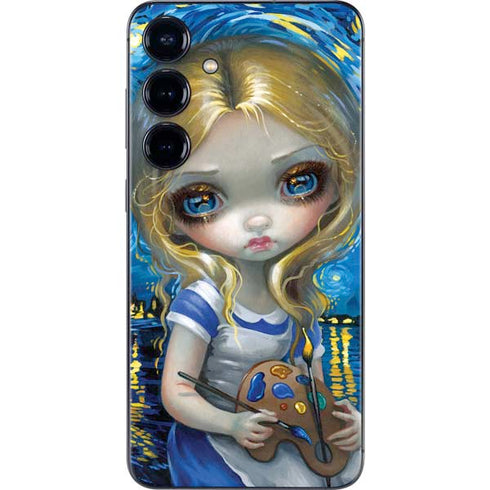 Artist Alice in Van Gogh Starry Night by Jasmine Becket-Griffith Galaxy S24 Plus Skin