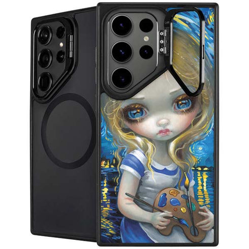 Artist Alice in Van Gogh Starry Night by Jasmine Becket-Griffith Galaxy Cases