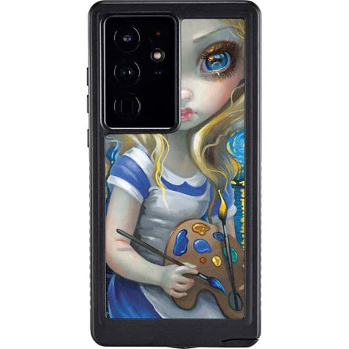 Artist Alice in Van Gogh Starry Night by Jasmine Becket-Griffith Galaxy Cases
