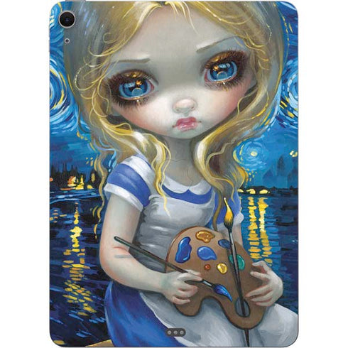 Artist Alice in Van Gogh Starry Night by Jasmine Becket-Griffith Apple iPad Air Skin