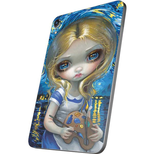 Artist Alice in Van Gogh Starry Night by Jasmine Becket-Griffith Apple iPad Mini Skin