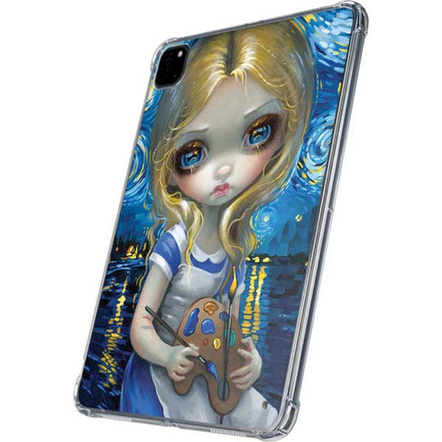 Artist Alice in Van Gogh Starry Night by Jasmine Becket-Griffith iPad Pro 11in (2024) Clear Case