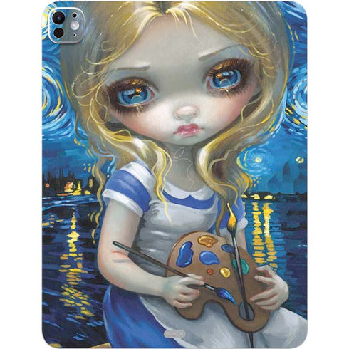 Artist Alice in Van Gogh Starry Night by Jasmine Becket-Griffith iPad Pro 13in M4 (2024) Skin