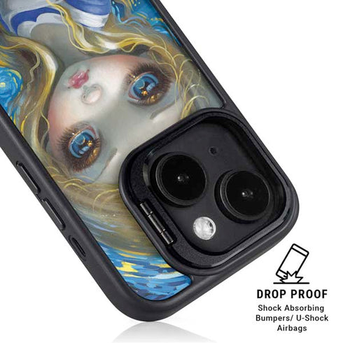 Artist Alice in Van Gogh Starry Night by Jasmine Becket-Griffith iPhone 14 Kickstand Case