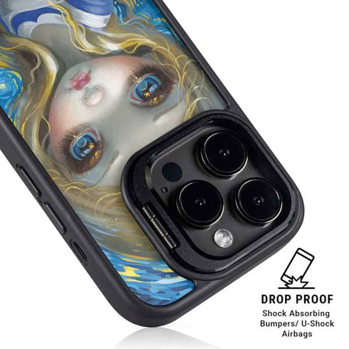 Artist Alice in Van Gogh Starry Night by Jasmine Becket-Griffith iPhone 14 Pro Max Kickstand Case
