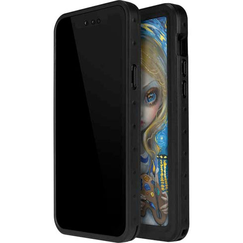 Artist Alice in Van Gogh Starry Night by Jasmine Becket-Griffith iPhone 15 Plus Waterproof Case