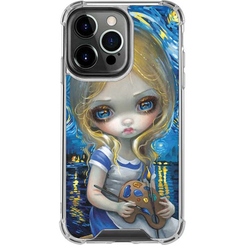 Artist Alice in Van Gogh Starry Night by Jasmine Becket-Griffith iPhone 16 Pro Clear Case