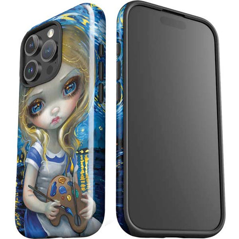 Artist Alice in Van Gogh Starry Night by Jasmine Becket-Griffith iPhone 16 Pro Impact Case