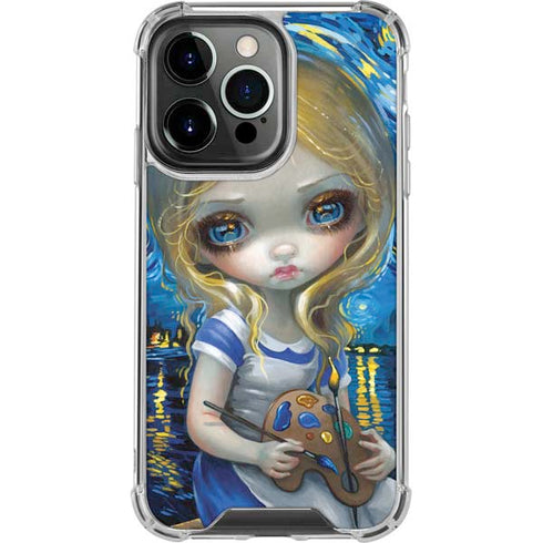 Artist Alice in Van Gogh Starry Night by Jasmine Becket-Griffith iPhone 16 Pro Max Clear Case