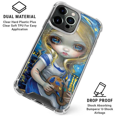 Artist Alice in Van Gogh Starry Night by Jasmine Becket-Griffith iPhone 16 Pro Max Clear Case