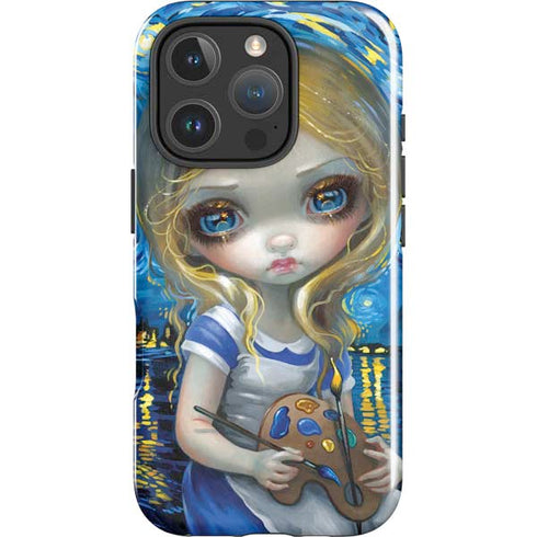 Artist Alice in Van Gogh Starry Night by Jasmine Becket-Griffith iPhone 16 Pro Max Impact Case