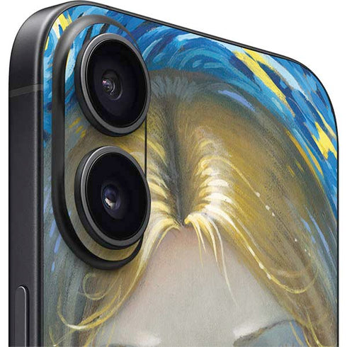 Artist Alice in Van Gogh Starry Night by Jasmine Becket-Griffith iPhone 16 Skin