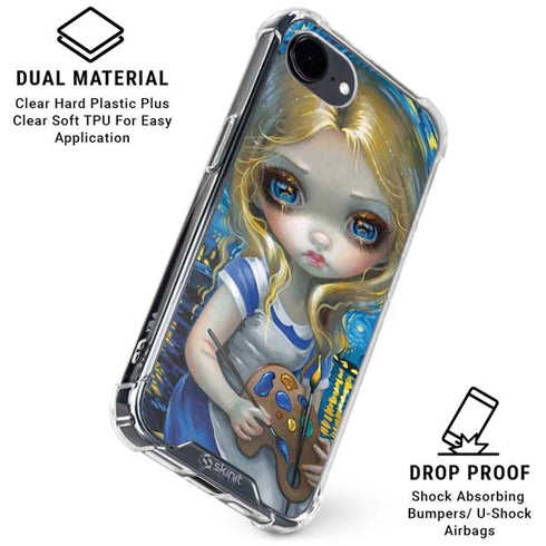 Artist Alice in Van Gogh Starry Night by Jasmine Becket-Griffith iPhone 16e Clear Case