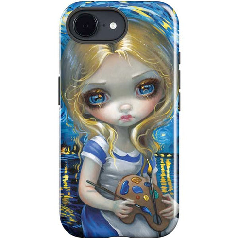 Artist Alice in Van Gogh Starry Night by Jasmine Becket-Griffith iPhone 16e Impact Case