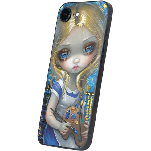 Artist Alice in Van Gogh Starry Night by Jasmine Becket-Griffith iPhone 16e Skin