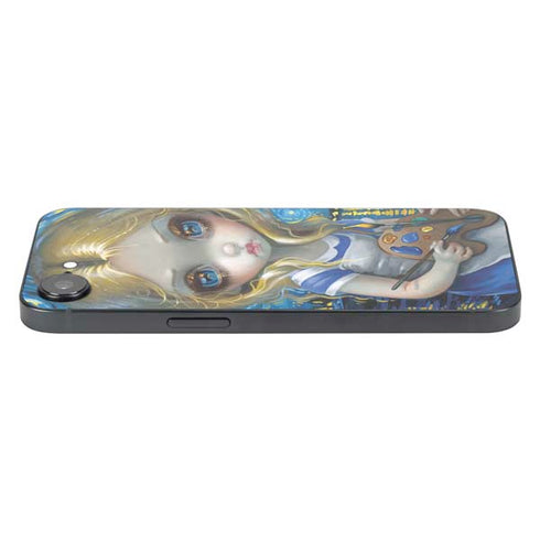 Artist Alice in Van Gogh Starry Night by Jasmine Becket-Griffith iPhone 16e Skin