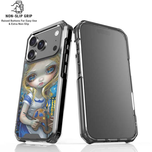 Artist Alice in Van Gogh Starry Night by Jasmine Becket-Griffith iPhone 18 Pro Clear Case