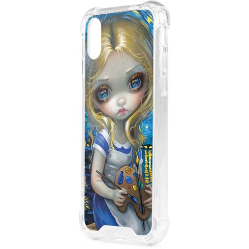 Artist Alice in Van Gogh Starry Night by Jasmine Becket-Griffith iPhone XS Clear Case