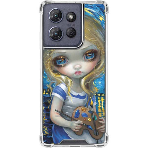Artist Alice in Van Gogh Starry Night by Jasmine Becket-Griffith Moto G Play 5G (2025) Clear Case