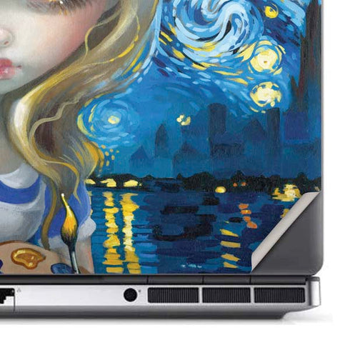 Artist Alice in Van Gogh Starry Night by Jasmine Becket-Griffith Dell Precision Skin