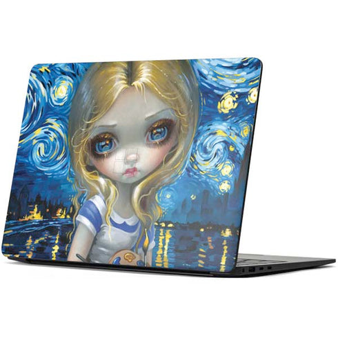 Artist Alice in Van Gogh Starry Night by Jasmine Becket-Griffith Surface Laptop 7 13.8in Skin
