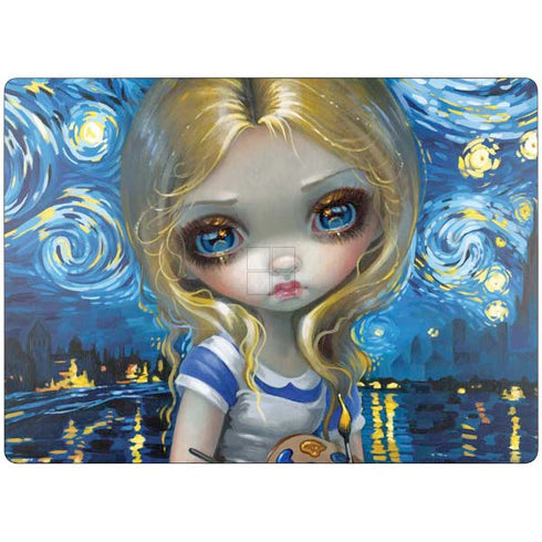 Artist Alice in Van Gogh Starry Night by Jasmine Becket-Griffith Surface Laptop 7 15in Skin