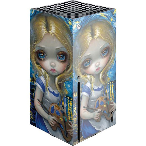 Artist Alice in Van Gogh Starry Night by Jasmine Becket-Griffith Xbox Series X Skins