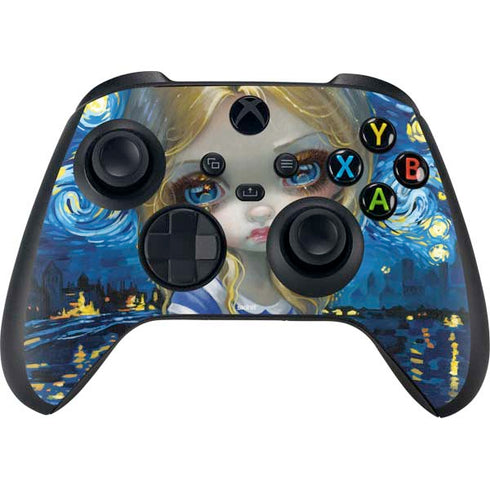 Artist Alice in Van Gogh Starry Night by Jasmine Becket-Griffith Xbox Series X Skins