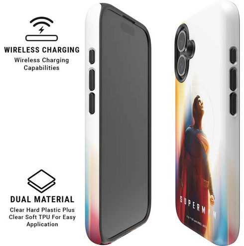 Superman 2025 Man of Steel Ascension Heroic Glow iPhone 16 Magsafe Impact Case