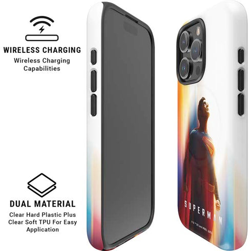 Superman 2025 Man of Steel Ascension Heroic Glow iPhone 16 Pro Magsafe Impact Case