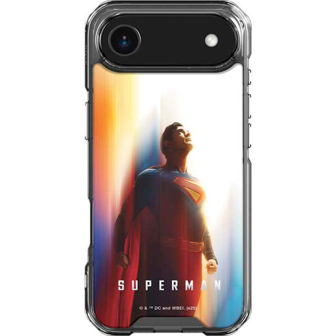 Superman 2025 Man of Steel Ascension Heroic Glow iPhone 17 Air Clear Case