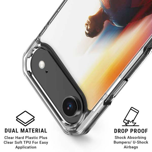 Superman 2025 Man of Steel Ascension Heroic Glow iPhone 17 Air Clear Case