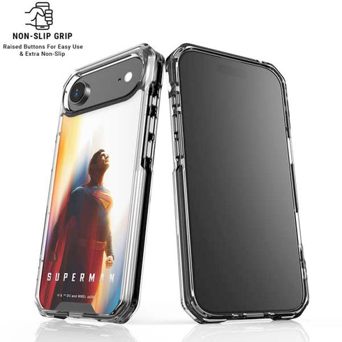 Superman 2025 Man of Steel Ascension Heroic Glow iPhone 17 Air Clear Case