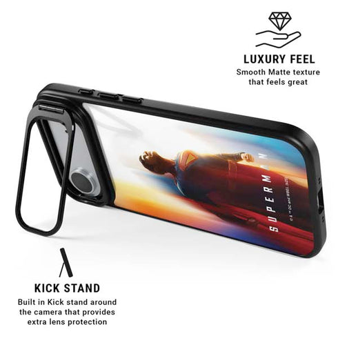 Superman 2025 Man of Steel Ascension Heroic Glow iPhone 17 Air Kickstand Case