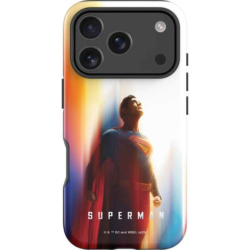 Superman 2025 Man of Steel Ascension Heroic Glow iPhone 17 Pro Max Impact Case