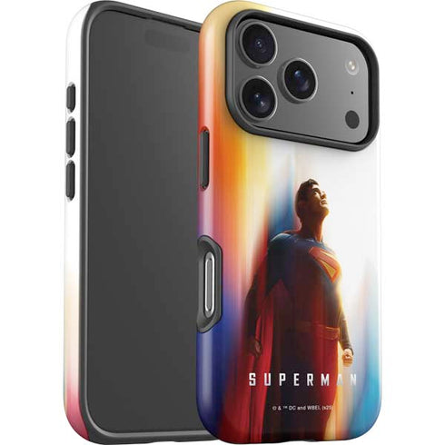 Superman 2025 Man of Steel Ascension Heroic Glow iPhone 17 Pro Max Impact Case
