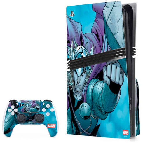 Marvel Thor Asgard on Ice PS5 Pro Disk Bundle Skin